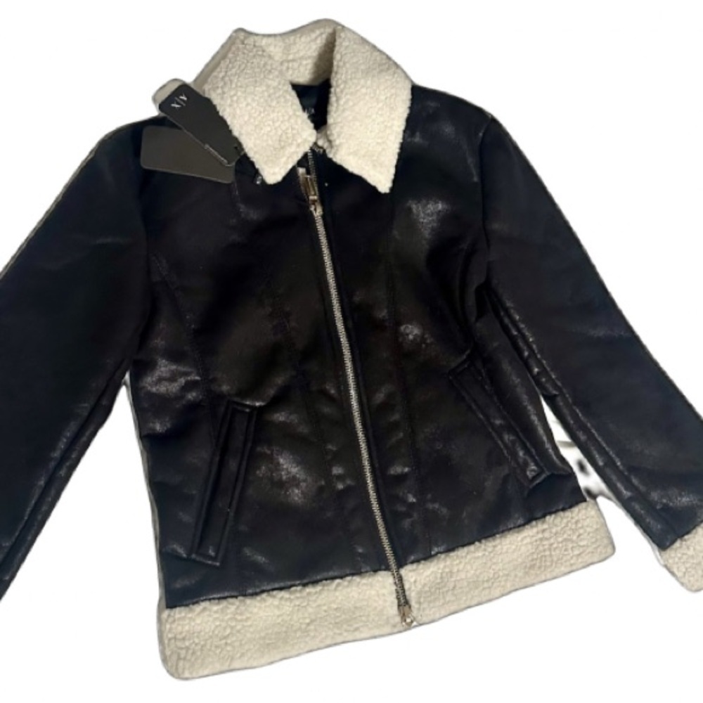 NWT ✨Armani Exchange Faux Shearling Lined Women's Jacket